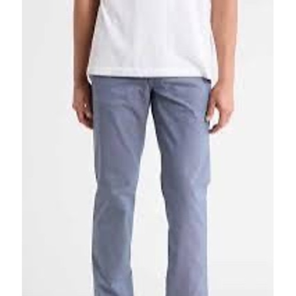 Brax Feel Good Style Cooper Mens Blue Textured Straight Leg Pants Size 36 x 33